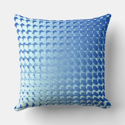 Cool Blue Multi Matrix Design Sierkussen (Achterkant)