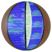 Cool Blue Nautical Abstract  Basketbal (Verticaal)