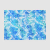 Cool Blue Ocean Surf Waves Pattern Tissuepapier (Voorkant)