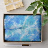 Cool Blue Ocean Surf Waves Pattern Tissuepapier (Geschenk)