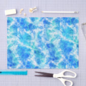 Cool Blue Ocean Surf Waves Pattern Tissuepapier (Craft)