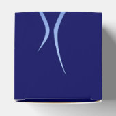 Cool Blue op Blue Racing Flames Bedankdoosjes (Bovenkant)