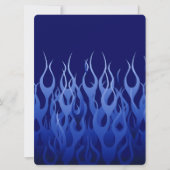 Cool Blue op Blue Racing Flames decoratief (Voorkant)
