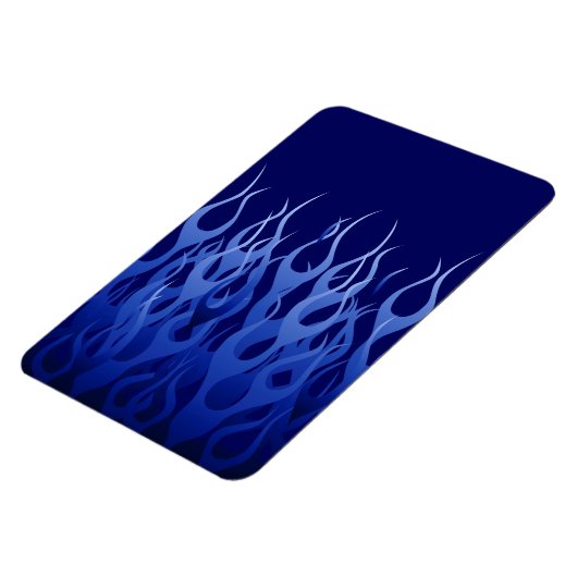 Cool Blue op Blue Racing Flames decoratief Magneet (Linkerzijde)