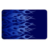 Cool Blue op Blue Racing Flames decoratief Magneet (Horizontaal)