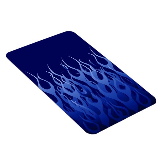 Cool Blue op Blue Racing Flames decoratief Magneet (Rechterzijde)