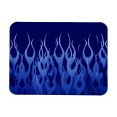 Cool Blue op Blue Racing Flames decoratief Magneet (Horizontaal)