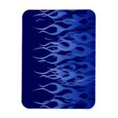 Cool Blue op Blue Racing Flames decoratief Magneet (Verticaal)