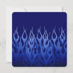 Cool Blue op Blue Racing Flames decorative