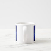 Cool Blue op Blue Racing Flames Espresso Kop (Achterkant)