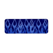 Cool Blue op Blue Racing Flames Etiket (Voorkant)
