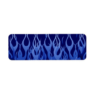Cool Blue op Blue Racing Flames Etiket