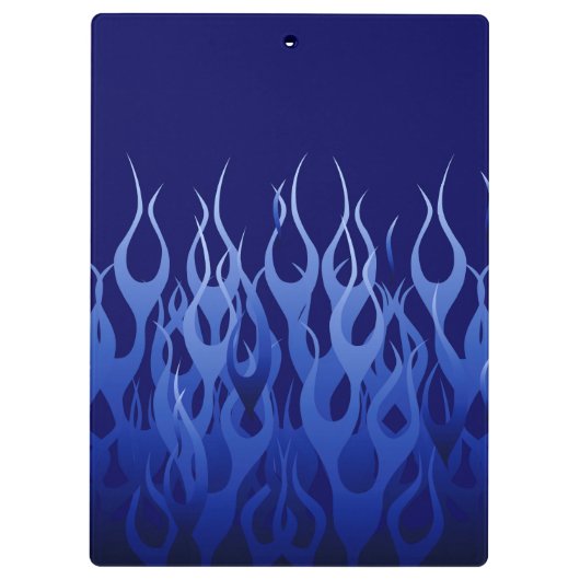 Cool Blue op Blue Racing Flames Klembord (Achterkant)