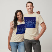 Cool Blue op Blue Racing Flames T-shirt (Unisex)