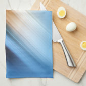 COOL Blue Oranje Yellow Red Black Stripes Theedoek (Quarter Fold)