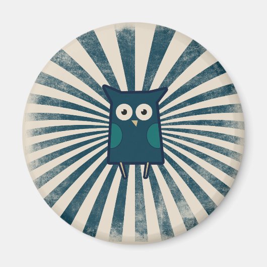 Cool Blue Owl Magneet (Voorkant)
