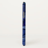 Cool Blue & Paarse Waterverf Ink Splash Pattern Case-Mate iPhone Case (Achterkant / rechts)