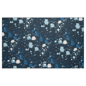 Cool Blue Paint Splatter Stof (Fat Quarter)