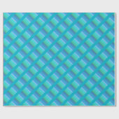 Cool Blue Pattern Cadeaupapier (Vlak)