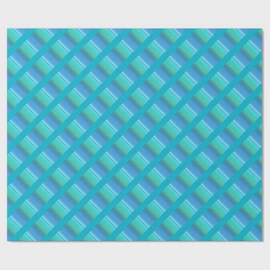 Cool Blue Pattern Cadeaupapier (Vlak)