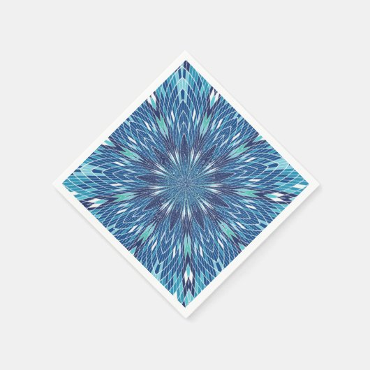 Cool Blue Pattern Servet (Hoek)