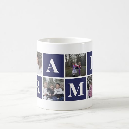 Cool Blue Photo Collage Grampa Mok (Center)