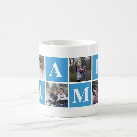 Cool Blue Photo Collage Grampa Mok (Center)