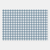 Cool blue plaid inpakpapier vel (Voorkant)