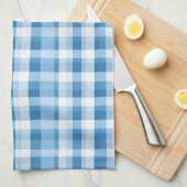 Cool blue plaid tiled pattern  theedoek (Quarter Fold)