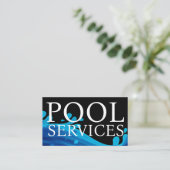 Cool Blue Pool Service Professional Visitekaartje (Staand voorkant)