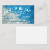 Cool Blue Pool Service Visitekaartje (Voorkant / Achterkant)