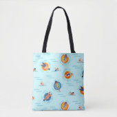 Cool Blue-poolpartij Summer vibe Tote Bag (Voorkant)