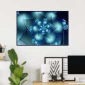 Cool Blue Poster (Thuiskantoor)