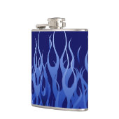 Cool Blue Racing Flames Heupfles (Links)