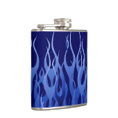 Cool Blue Racing Flames Heupfles (Rechts)