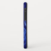 Cool Blue Racing Flames Pin Stripes Case-Mate iPhone Case (Achterkant/links)