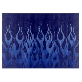 Cool Blue Racing Flames Snijplank (Voorkant)