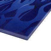 Cool Blue Racing Flames Snijplank (Hoek)