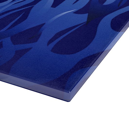 Cool Blue Racing Flames Snijplank (Hoek)