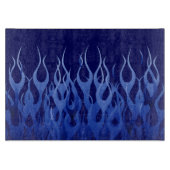 Cool Blue Racing Flames Snijplank (Voorkant)