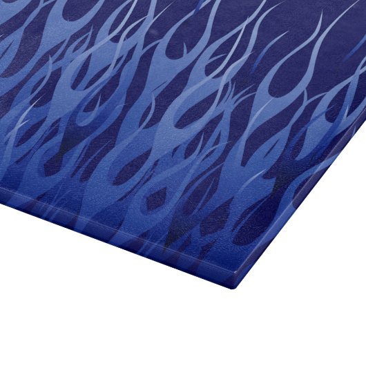 Cool Blue Racing Flames Snijplank (Hoek)
