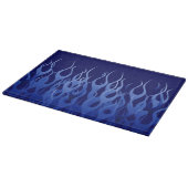 Cool Blue Racing Flames Snijplank (Hoek)