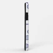 Cool Blue Retro Racquets Pattern Tennis Player Case-Mate iPhone Case (Achterkant/rechts)
