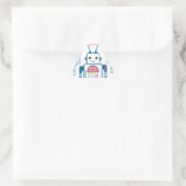 Cool Blue Robot Gifts Novelties Sticker (Tas)