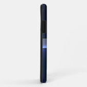 Cool Blue Shiny Stainless Steel Metal 7 Case-Mate iPhone Case (Achterkant/rechts)