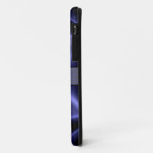 Cool Blue Shiny Stainless Steel Metal Case-Mate iPhone Case (Achterkant/links)