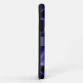 Cool Blue Shiny Stainless Steel Metal Case-Mate iPhone Case (Achterkant/rechts)