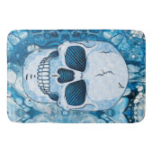 Cool Blue Skull Badmat (Voorkant)