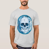 Cool Blue Skull T-shirt (Voorkant)
