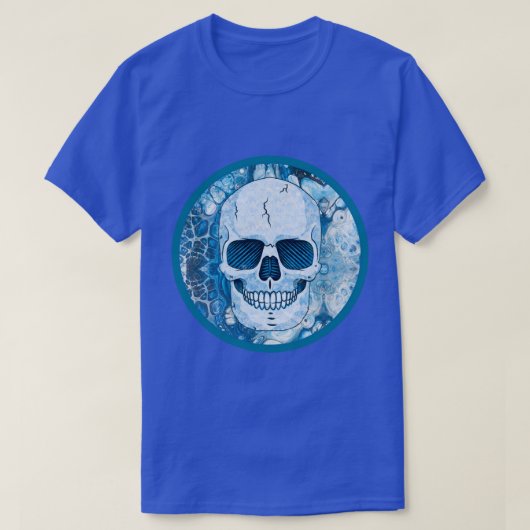 Cool Blue Skull T-shirt (Design voorkant)